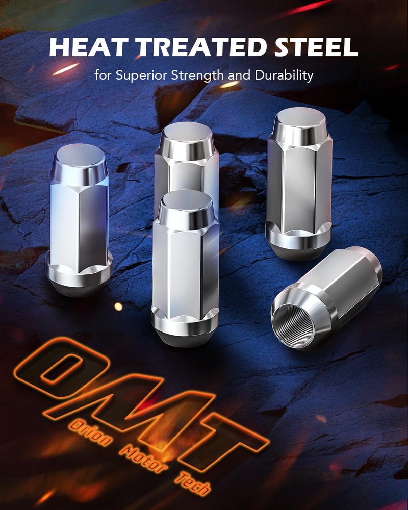 Orion Motor Tech صواميل العجلات أورايون موتور تكنولوجي 1/2x20، صواميل العجلات 1/2''-20 متوافقة مع فورد إكسبلورر جيب جراند شيروكي رانجلر ليبرتي كوماندر لينكولن MKX والمزيد، مجموعة من 20 - Image 3